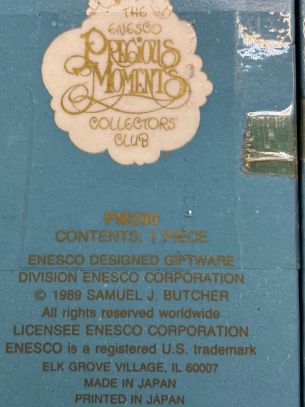 Enesco Precious Moments Collectors Club 6” Church Window Ornaments 1989 Japan